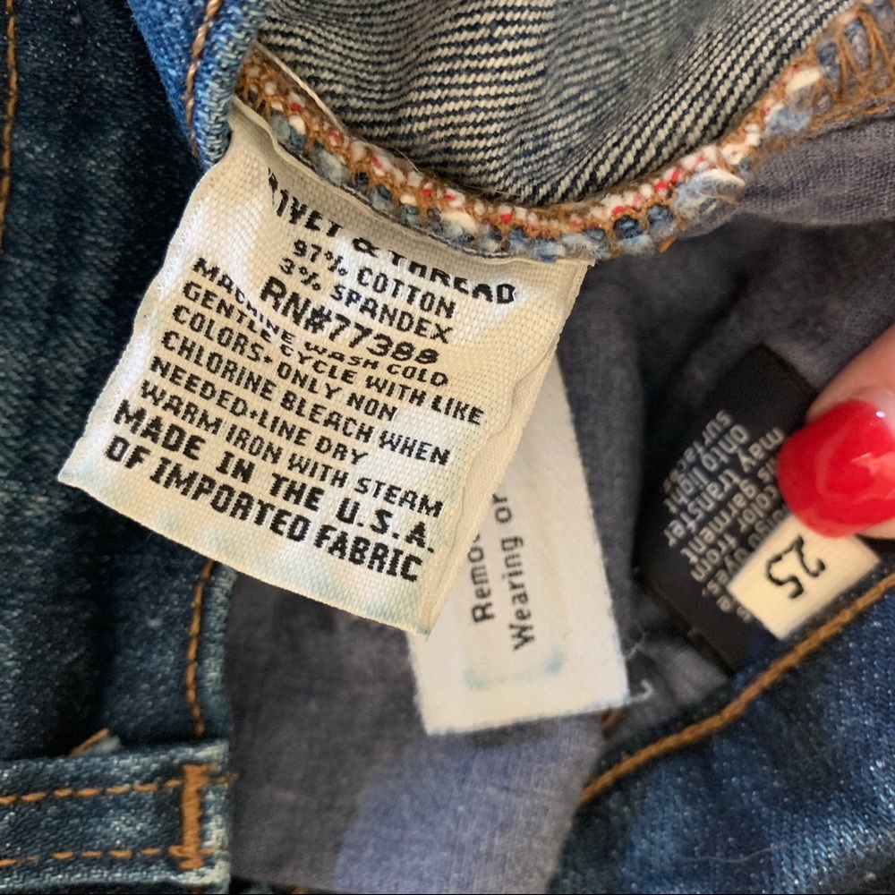 Madewell Rivet & Thread Distressed Denim - EUC - Picture 5 of 5